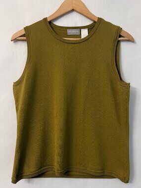 Liz Claiborne Green Knit Pullover Top Size M